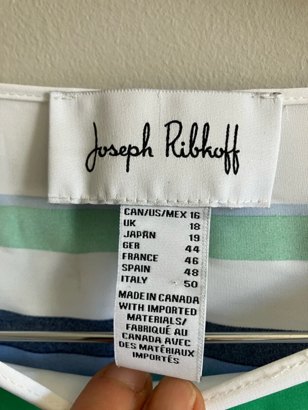 Joseph Ribkoff abstract print boxy blouse size 16 - Picture 6 of 8